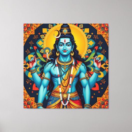 SHIVA THE DESTROYER-4 CANVAS AFDRUK (Voorkant)