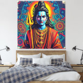 SHIVA THE DESTROYER-5 CANVAS AFDRUK (Insitu (Slaapkamer))