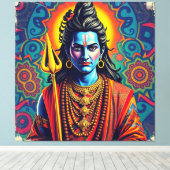 SHIVA THE DESTROYER-5 CANVAS AFDRUK (Insitu (Houten vloer))