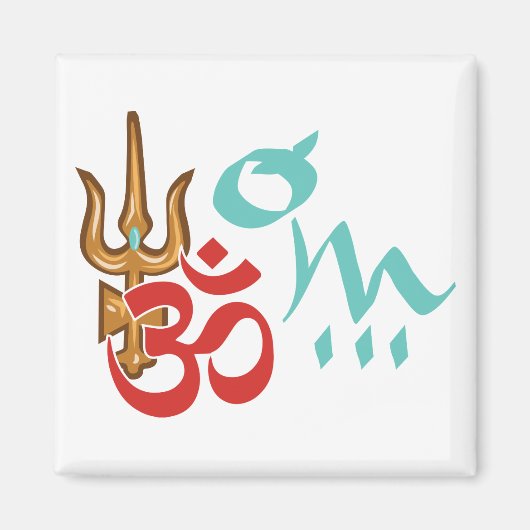 Shiva Trishula OM Magneet (Voorkant)