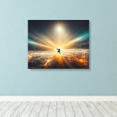 Shiva verlicht het universum canvas afdruk (Insitu (Houten vloer))