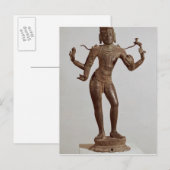 Shiva Vinadhara Dakshina-Murti, Dravidian Briefkaart (Voorkant / Achterkant)