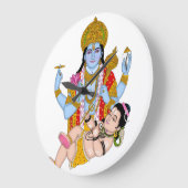 Shiva & Vishnu Clock – Divine Wall Decor & Home De Grote Klok (Hoek)