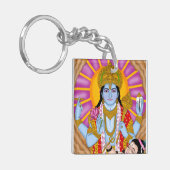 Shiva & Vishnu Keychain – Spiritual Combo Keyring (Voorkant Links)