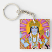 Shiva & Vishnu Keychain – Spiritual Combo Keyring (Voorkant)