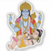 Shiva & Vishnu Stickers – Divine Spiritual Sticker (Voorkant)
