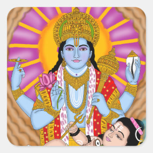 Shiva & Vishnu Stickers – Goddelijke Spirituele St