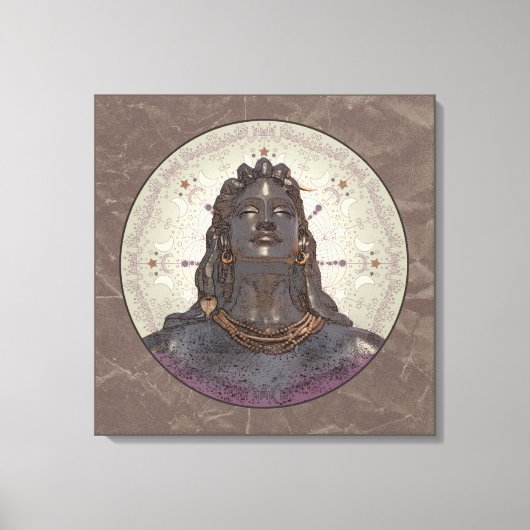 SHIVA ~ Wrapped Canvas Afdruk (Voorkant)