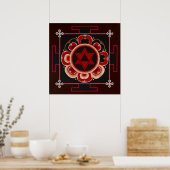 Shiva Yantra by June Moon Poster (Keuken)