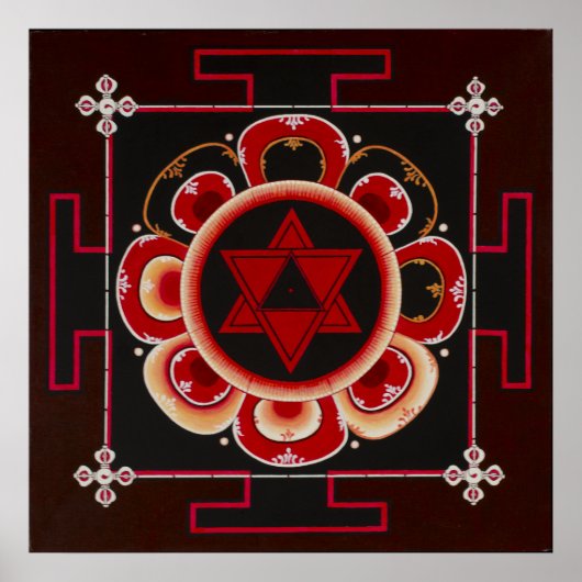 Shiva Yantra by June Moon Poster (Voorkant)