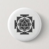 SHIVA YANTRA RONDE BUTTON 5,7 CM (Voorkant)