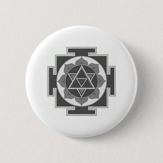 SHIVA YANTRA RONDE BUTTON 5,7 CM (Voorkant)