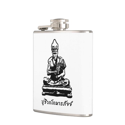 Shivago Komarpaj Buddha van het Thaise bloedbad Heupfles (Links)