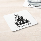 Shivago Komarpaj Buddha van het Thaise bloedbad Kartonnen Onderzetters (Schuin)