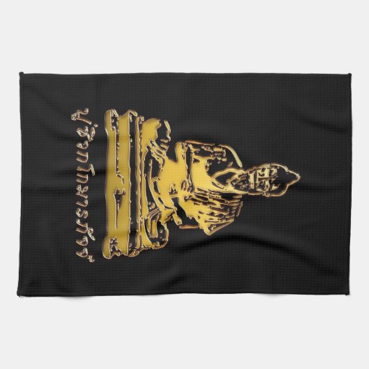 Shivago Komarpaj Buddha van het Thaise bloedbad Theedoek (Horizontaal)