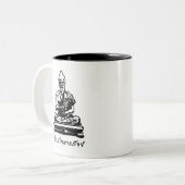 Shivago Komarpaj Buddha van het Thaise bloedbad Tweekleurige Koffiemok (Voorkant links)