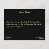 Shivan Dragon Briefkaart (Achterkant)
