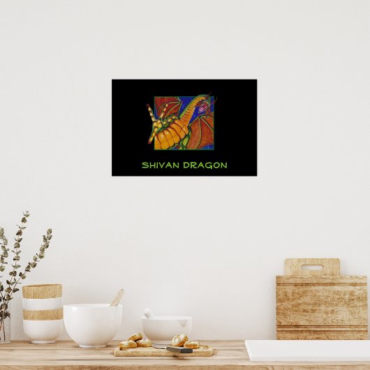 Shivan Dragon Poster (Keuken)