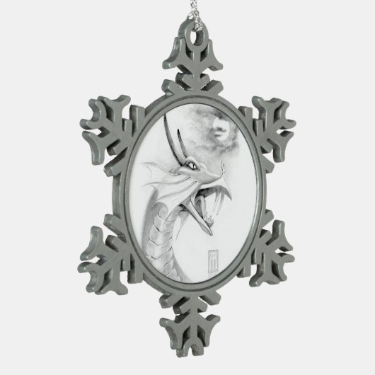 Shivan Dragon Sketch Ornament (Links)