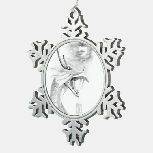 Shivan Dragon Sketch Ornament (Rechts)