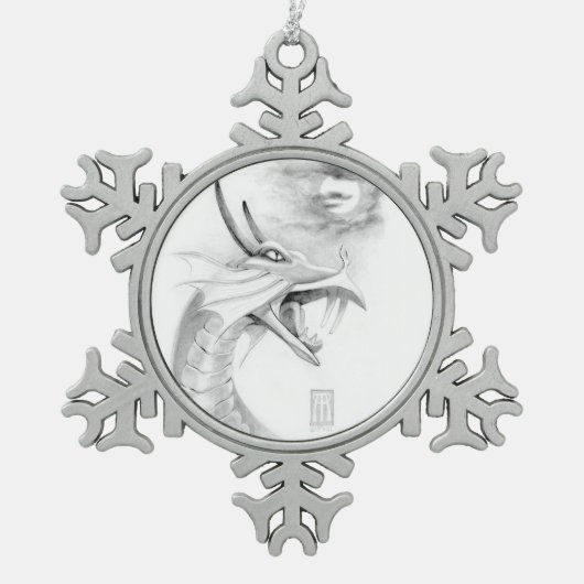 Shivan Dragon Sketch Ornament (Voorkant)