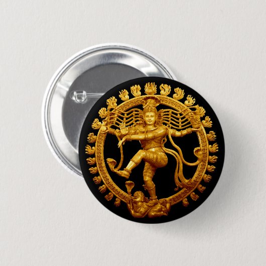 Shiva's Dance Ronde Button 5,7 Cm (Voorkant /achterkant)