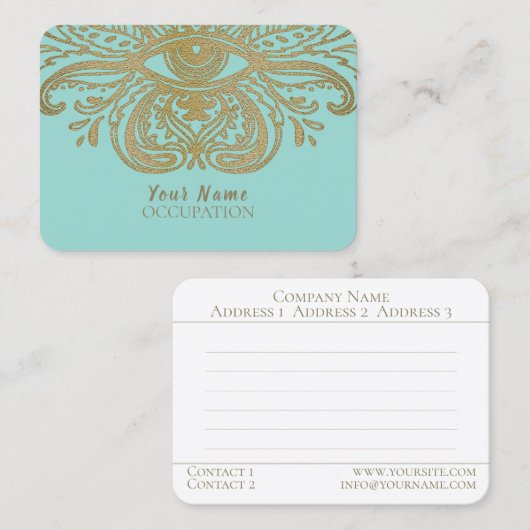 Shiva's Eye - Visitekaartje (Voorkant / Achterkant)