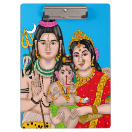 Shiva's Familie Schrijfmateriaal Klembord