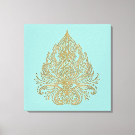 Shiva's oog - omgepakt Canvas Afdruk (Voorkant)