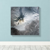 Shiveluch Volcano in Rusland Canvas Afdruk (Insitu (Houten vloer))