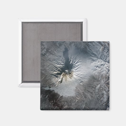 Shiveluch Volcano in Rusland Magneet (Voorkant / Achterkant)