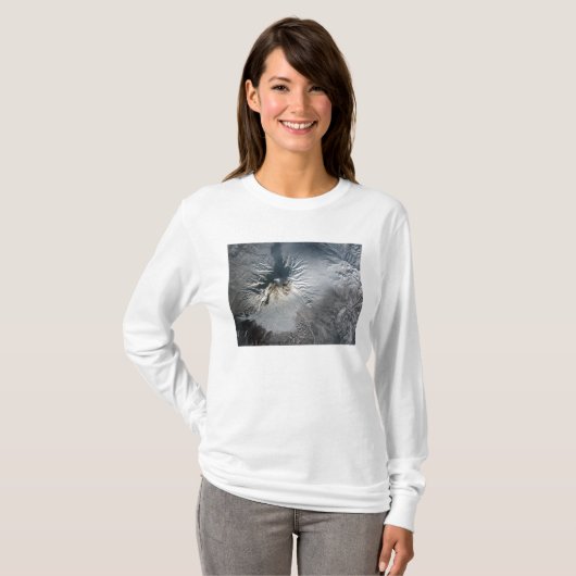 Shiveluch Volcano in Rusland T-shirt (Voorkant volledig)