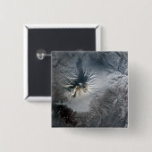 Shiveluch Volcano in Rusland Vierkante Button 5,1 Cm (Voorkant /achterkant)