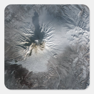 Shiveluch Volcano in Rusland Vierkante Sticker