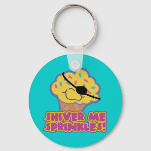 Shiver Me Sprinkles Pirate Cupcake Sleutelhanger