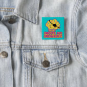 Shiver Me Sprinkles Pirate Cupcake Vierkante Button 5,1 Cm (In situ)
