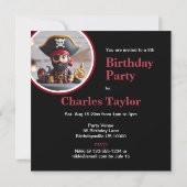 SHIVER ME TIMBER PIRATEN THEMA VERJAARDAGSTAART KAART (Achterkant)