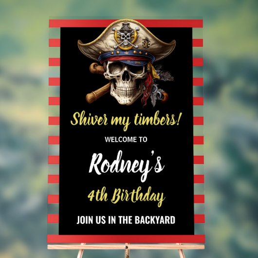 Shiver My Members Piratenpartij Acryl Bord (Neutraal)