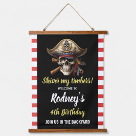 Shiver My Members Piratenpartij Hangend Wandkleed
