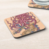 Shiver My Soul | Octopus Tatto Bier Onderzetter (Linkerzijde)