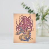 Shiver My Soul | Octopus Tatto Briefkaart (Staand voorkant)