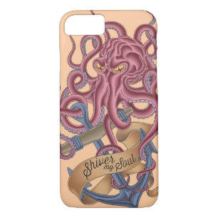 Shiver My Soul   Octopus Tatto iPhone 8/7 Hoesje