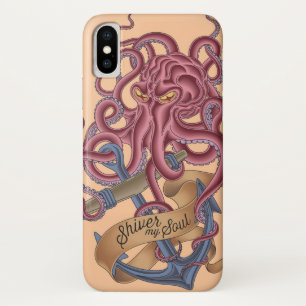 Shiver My Soul Octopus Tatto Case-Mate iPhone Case