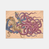 Shiver My Soul | Octopus Tatto Fleece Deken (Voorkant (Horizontaal))