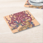 Shiver My Soul | Octopus Tatto Kartonnen Onderzetters (Schuin)
