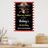 Shiver My Tembers Piratenfeest Poster (Keuken)