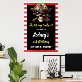 Shiver My Tembers Piratenfeest Poster