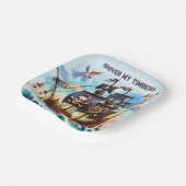 Shiver My Timbers Pirate Theme Papieren Bordje (Gebogen)