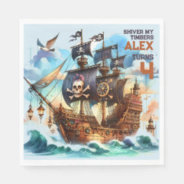 Shiver My Timbers Pirate Theme Servet