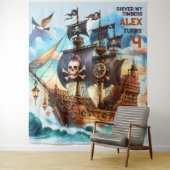 Shiver My Timbers Pirate Theme Wandkleed (In situ)